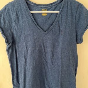 NavyBlue Polo RalphLauren Low Neck Shirt